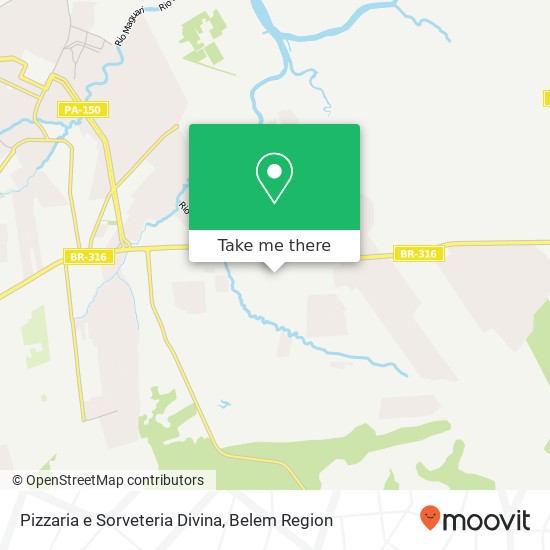 Pizzaria e Sorveteria Divina map