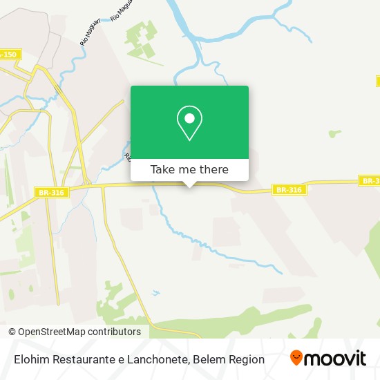 Mapa Elohim Restaurante e Lanchonete