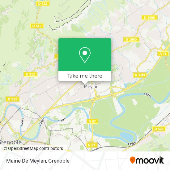 Mairie De Meylan map