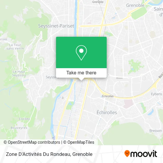 Zone D'Activités Du Rondeau map
