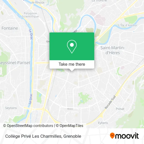 Collège Privé Les Charmilles map