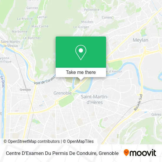 Centre D'Examen Du Permis De Conduire map