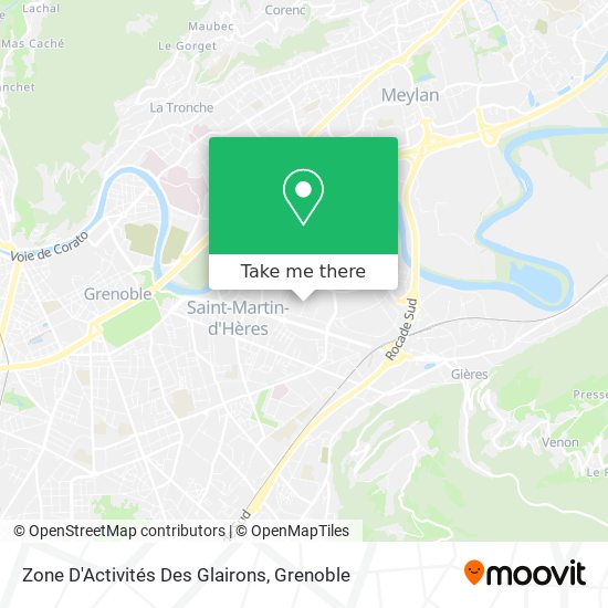 Zone D'Activités Des Glairons map
