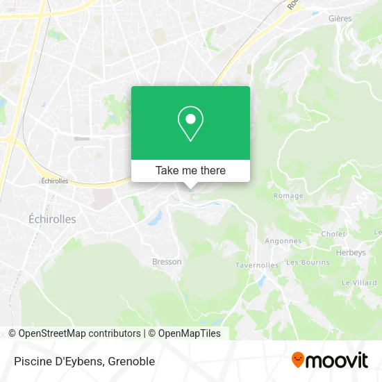 Piscine D'Eybens map