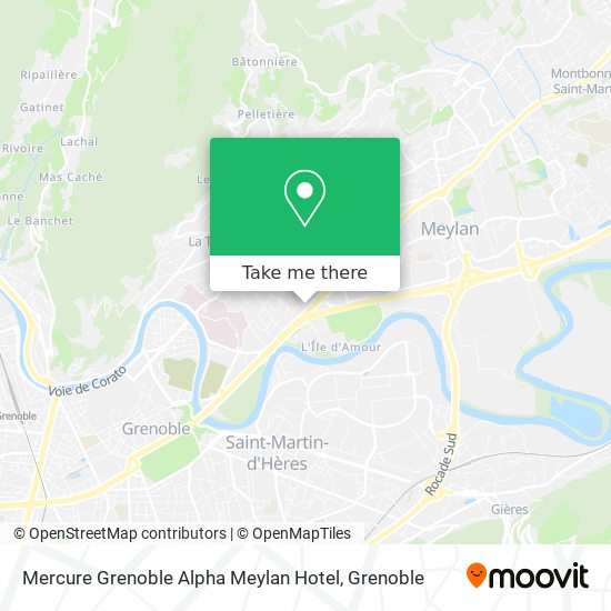 Mercure Grenoble Alpha Meylan Hotel map