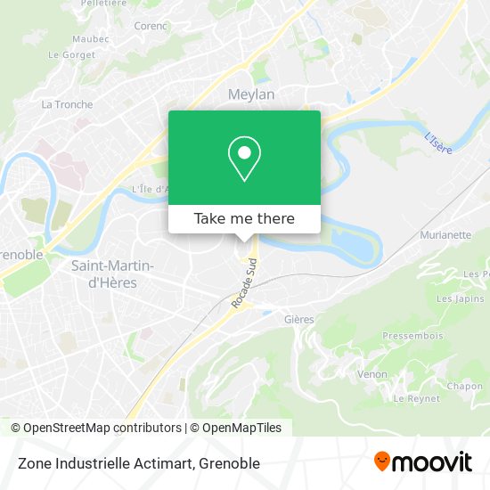 Zone Industrielle Actimart map