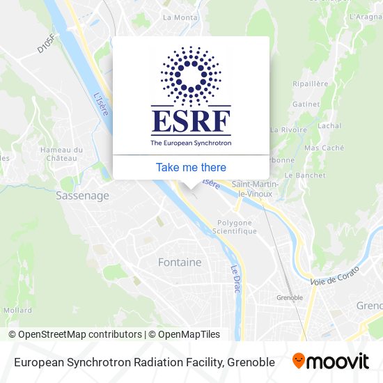 European Synchrotron Radiation Facility map