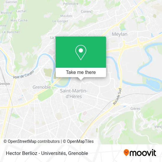 Hector Berlioz - Universités map