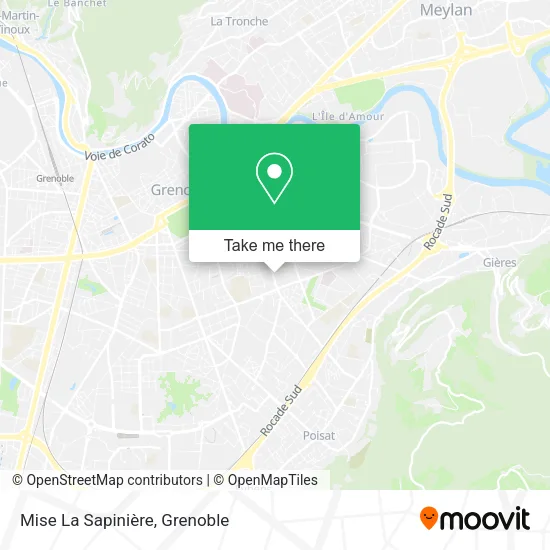 Mise La Sapinière map