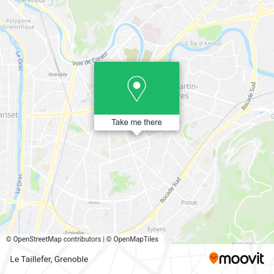 Le Taillefer map