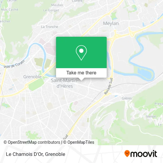 Le Chamois D'Or map