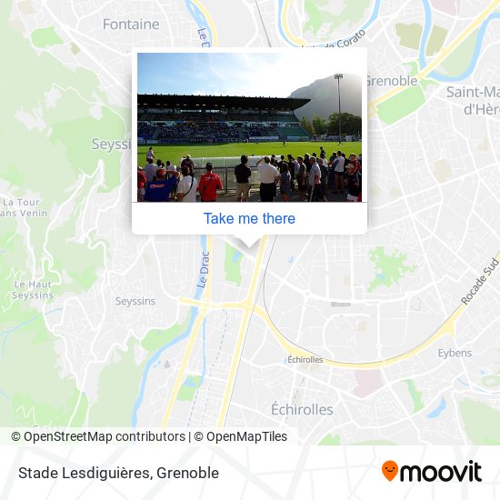 Stade Lesdiguières map