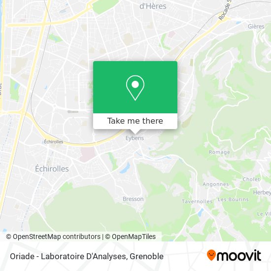 Oriade - Laboratoire D'Analyses map