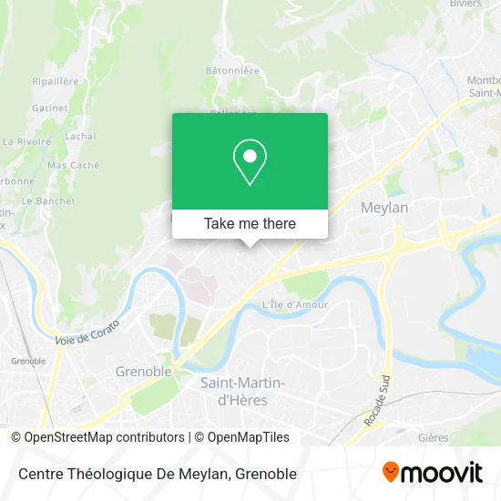 Centre Théologique De Meylan map