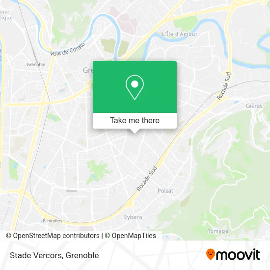 Stade Vercors map