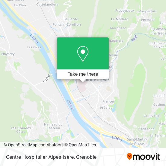 Centre Hospitalier Alpes-Isère map