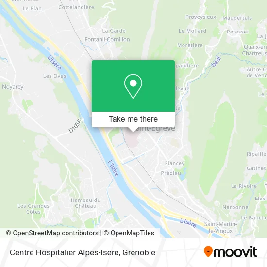 Centre Hospitalier Alpes-Isère map