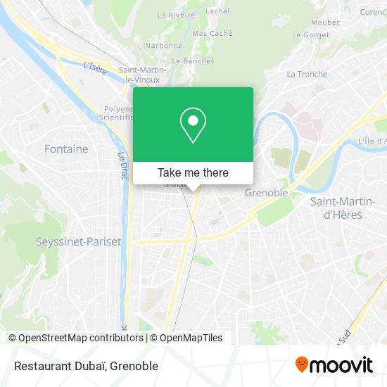 Restaurant Dubaï map
