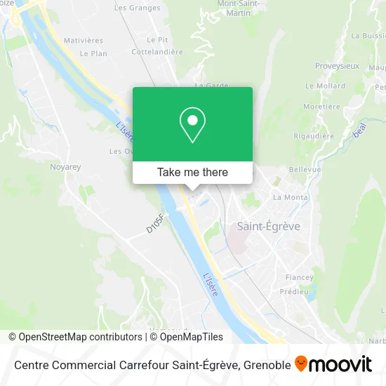 Centre Commercial Carrefour Saint-Égrève map