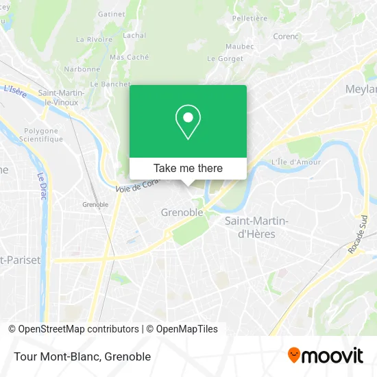 Tour Mont-Blanc map