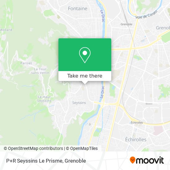 P+R Seyssins Le Prisme map