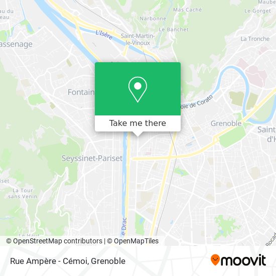 Rue Ampère - Cémoi map