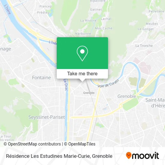 Résidence Les Estudines Marie-Curie map