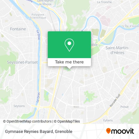 Gymnase Reynies Bayard map