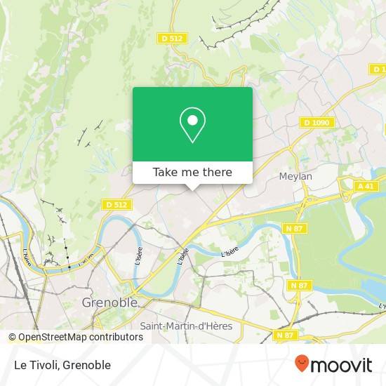 Le Tivoli map