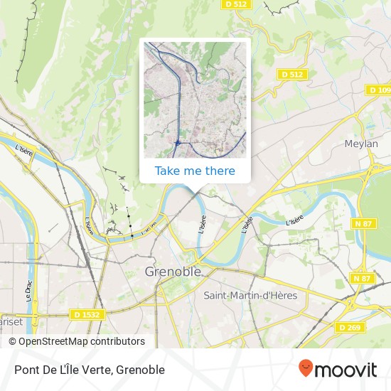 Pont De L'Île Verte map