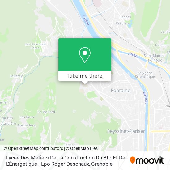 Mapa Lycée Des Métiers De La Construction Du Btp Et De L'Énergétique - Lpo Roger Deschaux