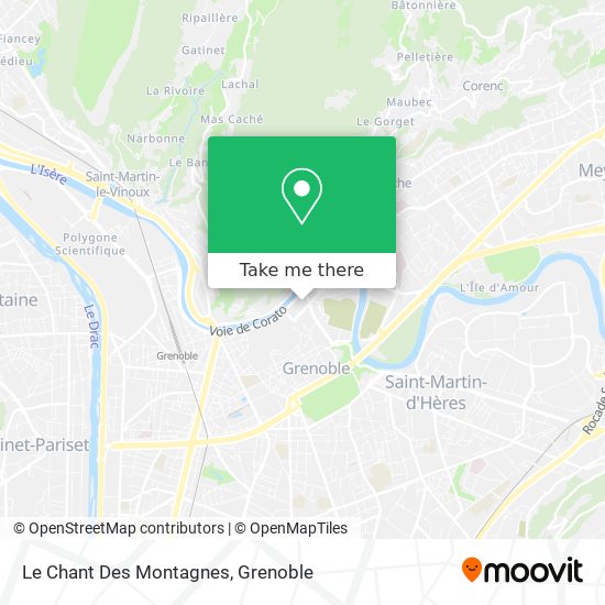 Le Chant Des Montagnes map