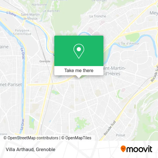 Villa Arthaud map