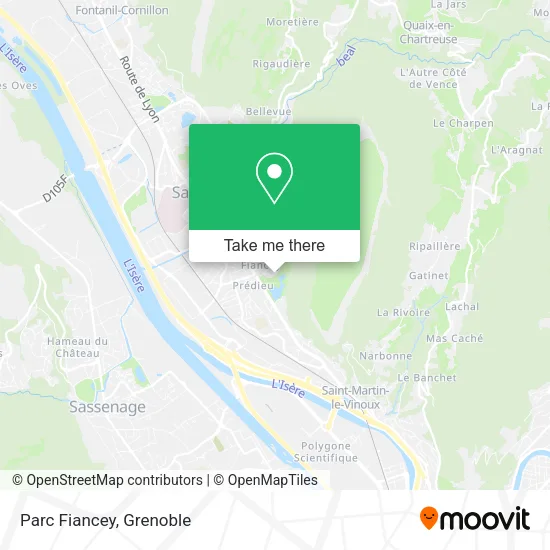 Parc Fiancey map