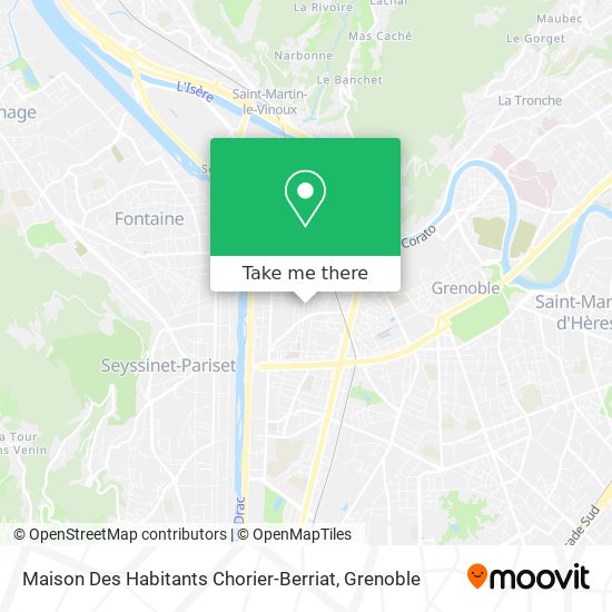 Maison Des Habitants Chorier-Berriat map