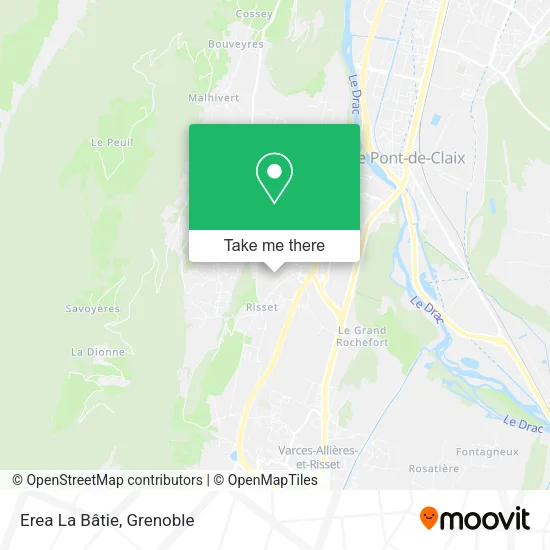Erea La Bâtie map