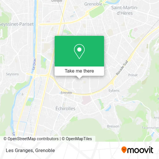 Les Granges map