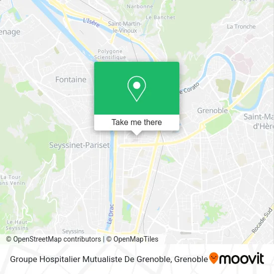 Groupe Hospitalier Mutualiste De Grenoble map