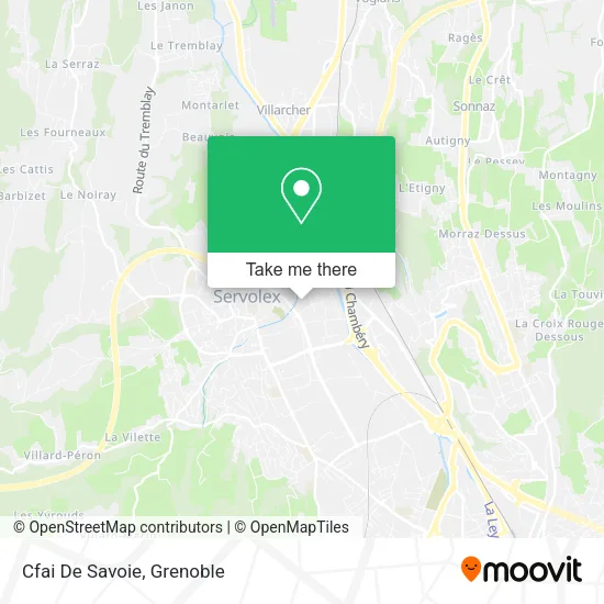 Cfai De Savoie map