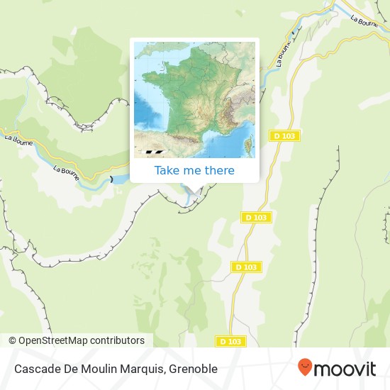 Cascade De Moulin Marquis map