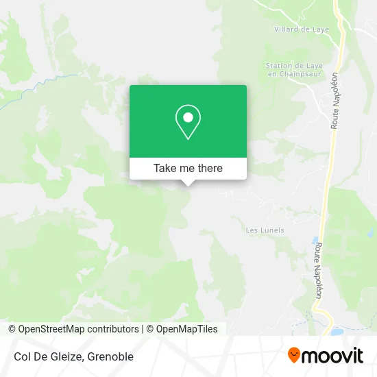Col De Gleize map