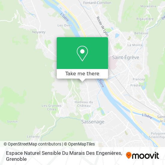 Espace Naturel Sensible Du Marais Des Engenières map