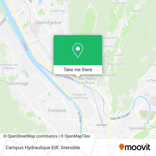 Campus Hydraulique Edf map