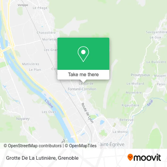 Grotte De La Lutinière map