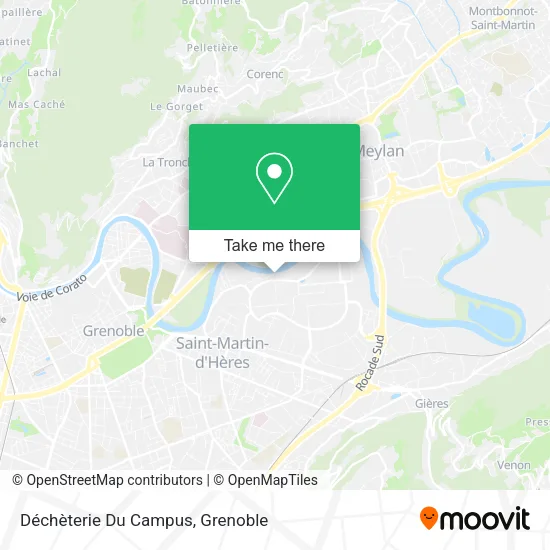 Déchèterie Du Campus map