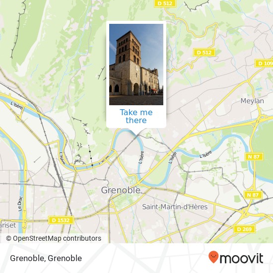 Grenoble map