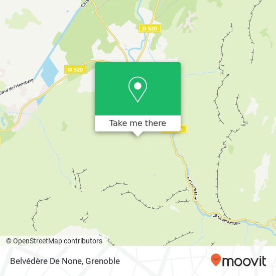 Belvédère De None map
