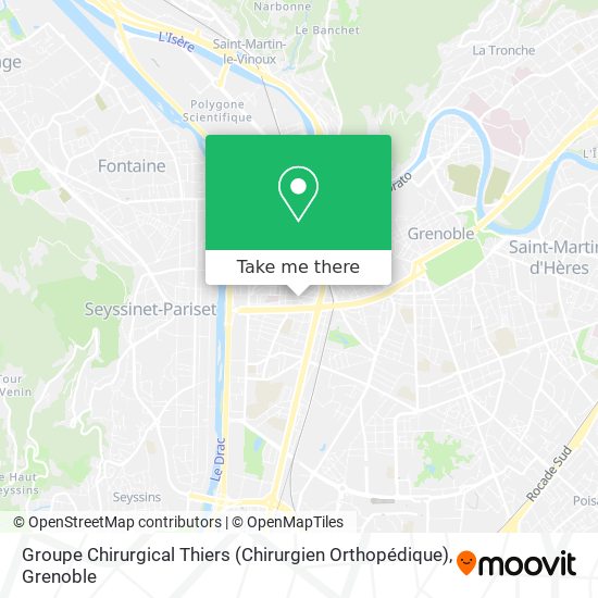 Groupe Chirurgical Thiers (Chirurgien Orthopédique) map