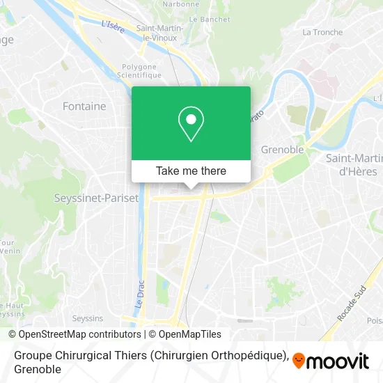 Groupe Chirurgical Thiers (Chirurgien Orthopédique) map