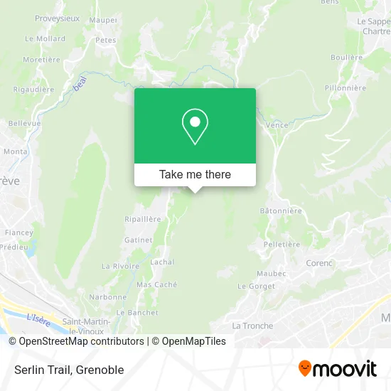 Serlin Trail map